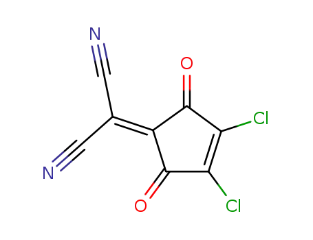 Molecular Structure of 84557-23-3 (4,5-Dichlor-2-dicyanmethylen-cyclopent-4-en-1,3-dion)