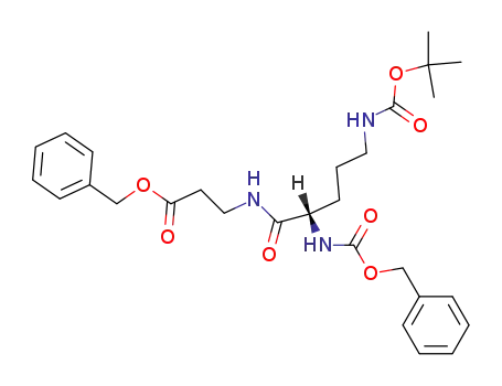 Molecular Structure of 123486-27-1 (Z-Orn(Boc)-β-Ala-OBzl)