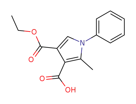 2-methyl-1-phenylpyrrole-3,4-dicarboxylic acid 4-ethyl ester