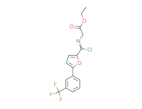 Glycine, N-[chloro[5-[3-(trifluoromethyl)phenyl]-2-furanyl]methylene]-,
ethyl ester