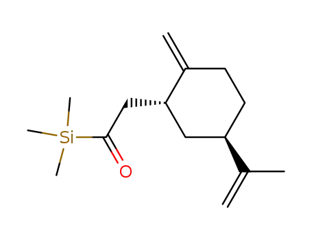 2-((1R,5R)-5-Isopropenyl-2-methylene-cyclohexyl)-1-trimethylsilanyl-ethanone