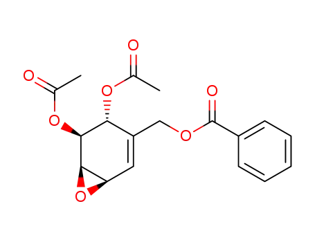 (1R)-3,4-di-O-acetyl-1,2-anhydro-(1,2,3/4)-5-<(benzoyloxy)methyl>-5-cyclohexene-1,2,3,4-tetrol