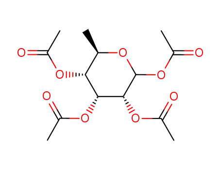 Molecular Structure of 27821-10-9 (1,2,3,4-tetra-O-acetyl-6-deoxy-D-allopyranose)