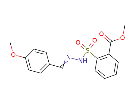 Methyl 2-((((4-methoxyphenyl)methylene)hydrazino)sulfonyl)benzoate
