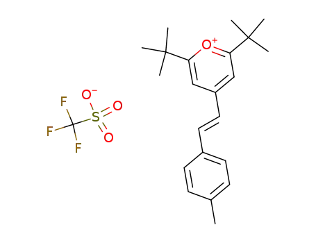 (E)-2,6-Di-tert-butyl-4-<2-(4-methylphenyl)ethenyl>pyrylium-trifluormethansulfonat