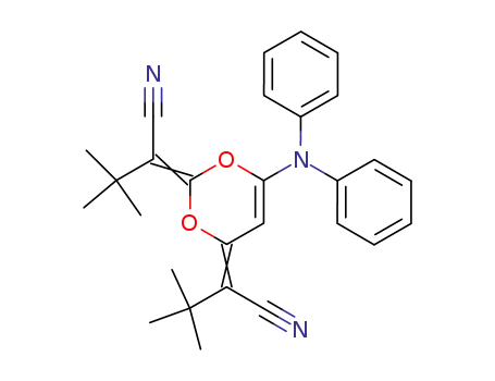 2,2-<6-(Diphenylamino)-1,3-dioxin-2,4-diyliden>bis(3,3-dimethylbutannitril)