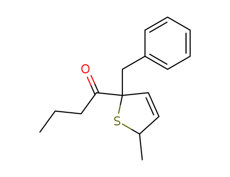 1-(2-Benzyl-5-methyl-2,5-dihydro-thiophen-2-yl)-butan-1-one
