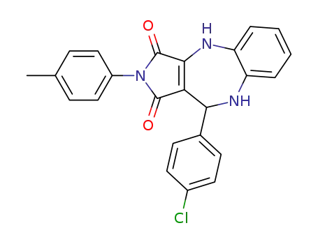10-(4-Chloro-phenyl)-2-p-tolyl-9,10-dihydro-4H-benzo[b]pyrrolo[3,4-e][1,4]diazepine-1,3-dione