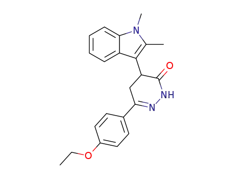 4-(1,2-Dimethyl-1H-indol-3-yl)-6-(4-ethoxy-phenyl)-4,5-dihydro-2H-pyridazin-3-one
