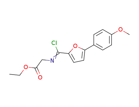 Glycine, N-[chloro[5-(4-methoxyphenyl)-2-furanyl]methylene]-, ethyl ester