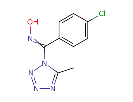 1H-Tetrazole, 1-[(4-chlorophenyl)(hydroxyimino)methyl]-5-methyl-