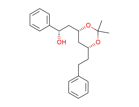 (S)-2-((4S,6R)-2,2-Dimethyl-6-phenethyl-[1,3]dioxan-4-yl)-1-phenyl-ethanol