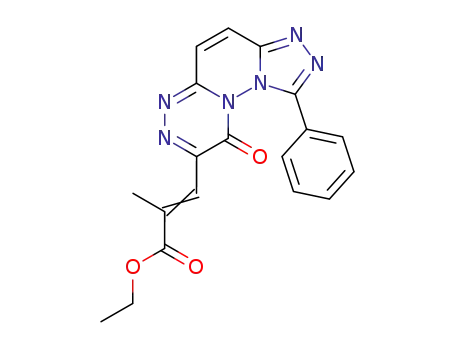 ethyl-<3-(6H-6-oxo-3-phenyl-1,2,4-triazino<4,3-b>1,2,4-triazolo<3,4-f>pyridazinyl-7)-2-methacrylate>