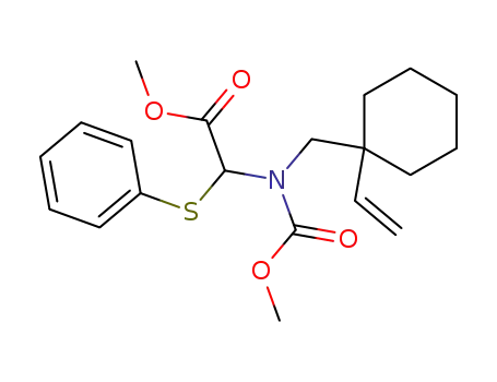 Acetic acid,
[[(1-ethenylcyclohexyl)methyl](methoxycarbonyl)amino](phenylthio)-,
methyl ester