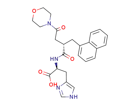 (S)-3-(1H-Imidazol-4-yl)-2-((S)-4-morpholin-4-yl-2-naphthalen-1-ylmethyl-4-oxo-butyrylamino)-propionic acid
