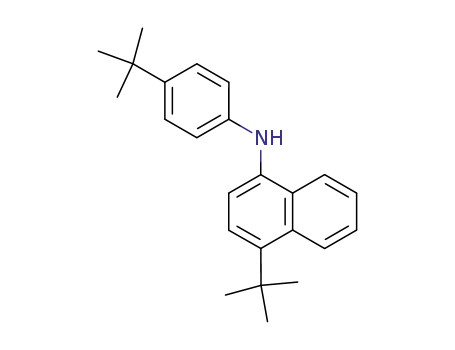 Molecular Structure of 87797-44-2 (1-Naphthalenamine,
4-(1,1-dimethylethyl)-N-[4-(1,1-dimethylethyl)phenyl]-)