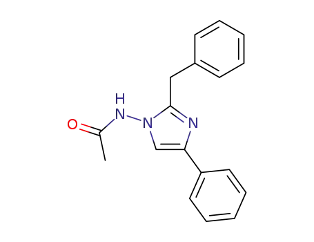 Molecular Structure of 39678-31-4 (Acetamide, N-[4-phenyl-2-(phenylmethyl)-1H-imidazol-1-yl]-)