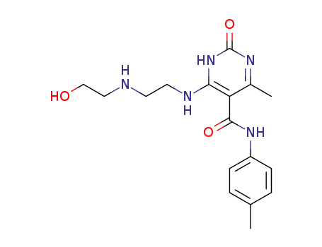 6-[2-(2-Hydroxy-ethylamino)-ethylamino]-4-methyl-2-oxo-1,2-dihydro-pyrimidine-5-carboxylic acid p-tolylamide