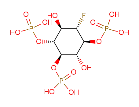 Molecular Structure of 132489-75-9 (2-deoxy-2-fluoroinositol 1,4,5-trisphosphate)