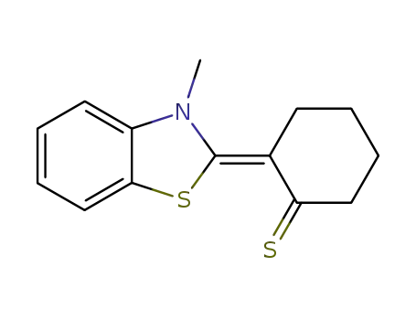 Molecular Structure of 88254-71-1 (Cyclohexanethione, 2-(3-methyl-2(3H)-benzothiazolylidene)-)