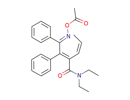 (Z)-N,N-diethyl-2-<2-oxo-1,2-diphenylethylidene>-3-pentenamide O-acetyl oxime