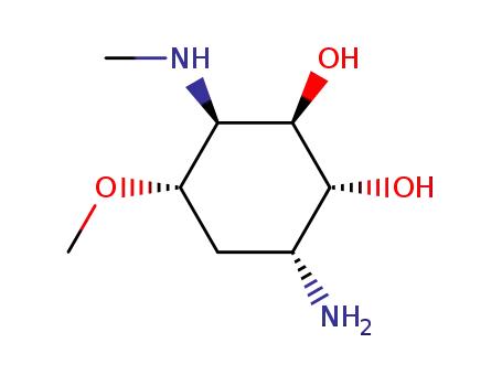 DL-2-amino-2,3,5-trideoxy-4-O-methyl-5-methylamino-chiro-inositol