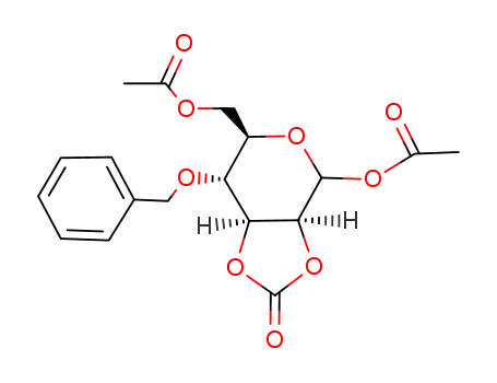 Acetic acid (3aS,6R,7R,7aS)-6-acetoxymethyl-7-benzyloxy-2-oxo-tetrahydro-[1,3]dioxolo[4,5-c]pyran-4-yl ester