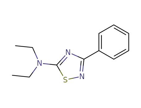 Molecular Structure of 17452-88-9 (1,2,4-Thiadiazol-5-amine, N,N-diethyl-3-phenyl-)