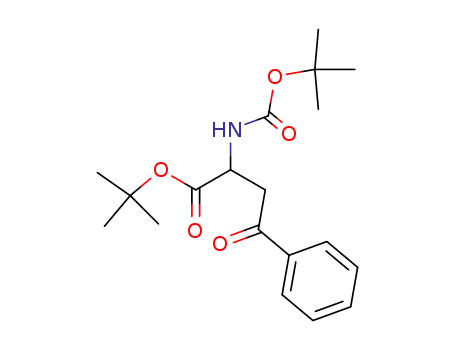 t-butyl 2-(t-butoxycarbonylamino)-4-oxo-4-phenylbutanoate