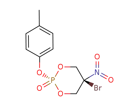 Molecular Structure of 75386-08-2 (5-Bromo-5-nitro-2-p-tolyloxy-[1,3,2]dioxaphosphinane 2-oxide)
