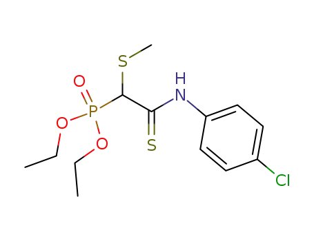 1-diethoxyphosphoryl-1-methylthio-N-p-chlorophenylthioacetamide