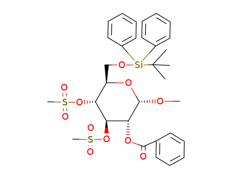 methyl 2-O-benzoyl-6-O-(tert-butyldiphenylsilyl)-3,4-di-O-methylsulfonyl-α-D-glucopyranoside