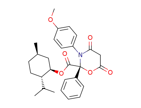 (R)-3-(4-Methoxy-phenyl)-4,6-dioxo-2-phenyl-[1,3]oxazinane-2-carboxylic acid (1R,2S,5R)-2-isopropyl-5-methyl-cyclohexyl ester