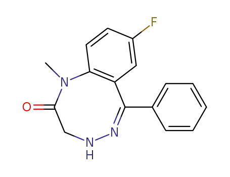 1,4,5-Benzotriazocin-2(1H)-one,
8-fluoro-3,4-dihydro-1-methyl-6-phenyl-