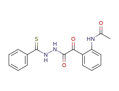 Molecular Structure of 113369-15-6 (N-acetylisatinic acid thiobenzoylhydrazide)