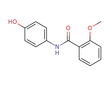 Molecular Structure of 54090-25-4 (N-(4-HYDROXYPHENYL)-2-METHOXYBENZAMIDE)