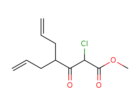 6-Heptenoic acid, 2-chloro-3-oxo-4-(2-propenyl)-, methyl ester