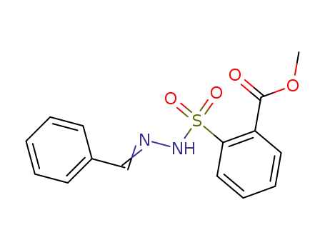 Molecular Structure of 145865-88-9 (methyl 2-{[(2E)-2-benzylidenehydrazinyl]sulfonyl}benzoate)
