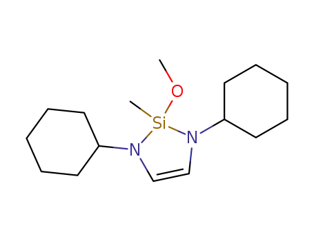 1,3-Diaza-2-silacyclopent-4-ene, 1,3-dicyclohexyl-2-methoxy-2-methyl-