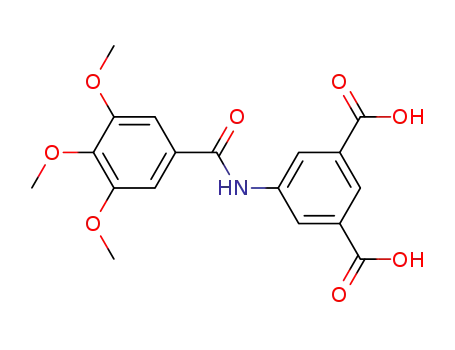 Molecular Structure of 143330-12-5 (1,3-Benzenedicarboxylic acid, 5-[(3,4,5-trimethoxybenzoyl)amino]-)