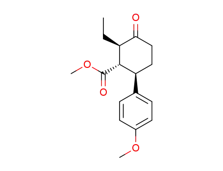(1R<sup>*</sup>,2S<sup>*</sup>,6S<sup>*</sup>)2-Ethyl-6-(4'-Methoxyphenyl)-3-oxo-1-cyclohexanecarboxylic Acid