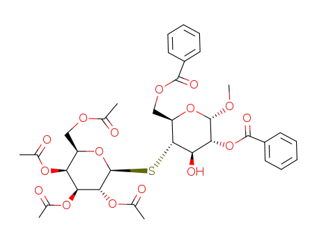 methyl 2,6-di-O-benzoyl-4-S-(2,3,4,6-tetra-O-acetyl-β-D-galactopyranosyl)-4-thio-α-D-glucopyranoside