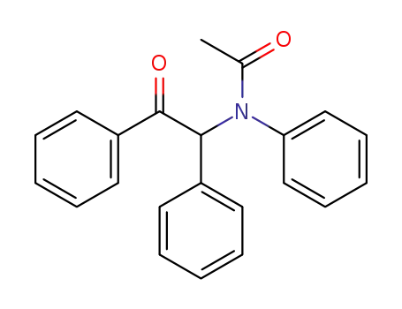 Molecular Structure of 5326-56-7 (N-(2-oxo-1,2-diphenylethyl)-N-phenylacetamide)