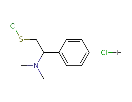 Benzeneethanesulfenyl chloride, b-(dimethylamino)-, hydrochloride