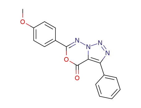 4H-[1,2,3]Triazolo[1,5-d][1,3,4]oxadiazin-4-one,
6-(4-methoxyphenyl)-3-phenyl-