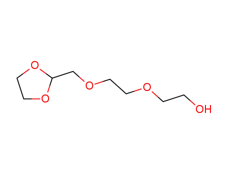 Molecular Structure of 136632-98-9 (Ethanol, 2-[2-(1,3-dioxolan-2-ylmethoxy)ethoxy]-)