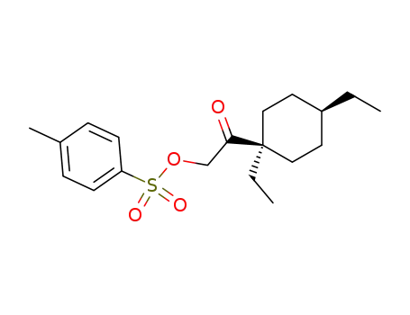 Ethanone, 1-(1,4-diethylcyclohexyl)-2-[[(4-methylphenyl)sulfonyl]oxy]-,
cis-