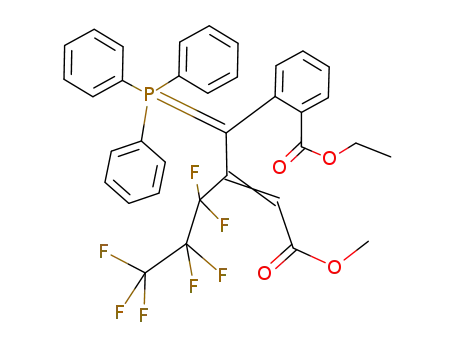 Benzoic acid,
2-[3,3,4,4,5,5,5-heptafluoro-2-(2-methoxy-2-oxoethylidene)-1-(triphenyl
phosphoranylidene)pentyl]-, ethyl ester, (Z)-