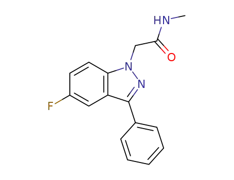 2-(5-Fluoro-3-phenyl-1H-indazol-1-yl)-N-methylacetamide