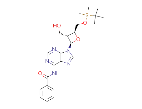 N<sup>6</sup>-benzoyl-5'-O-(TBDMS)oxetanocin A